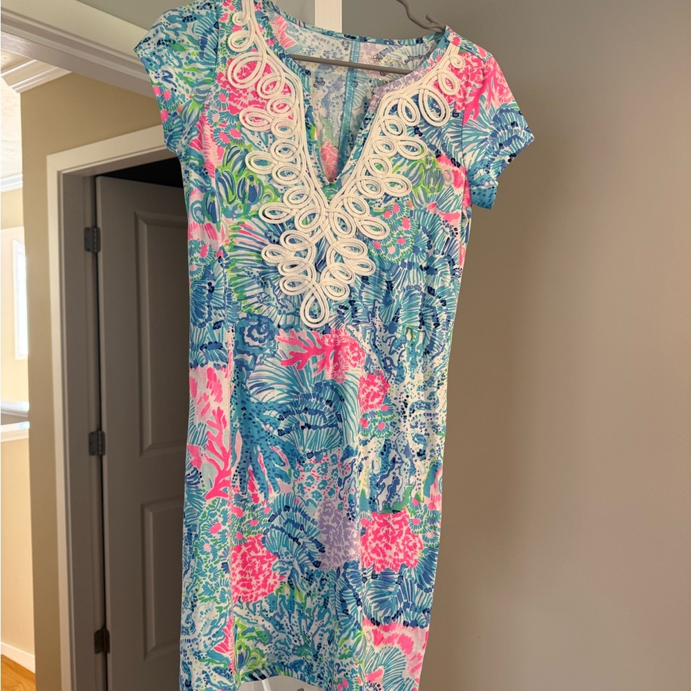 Lilly Pulitzer Mini Dress in Pink and Blue